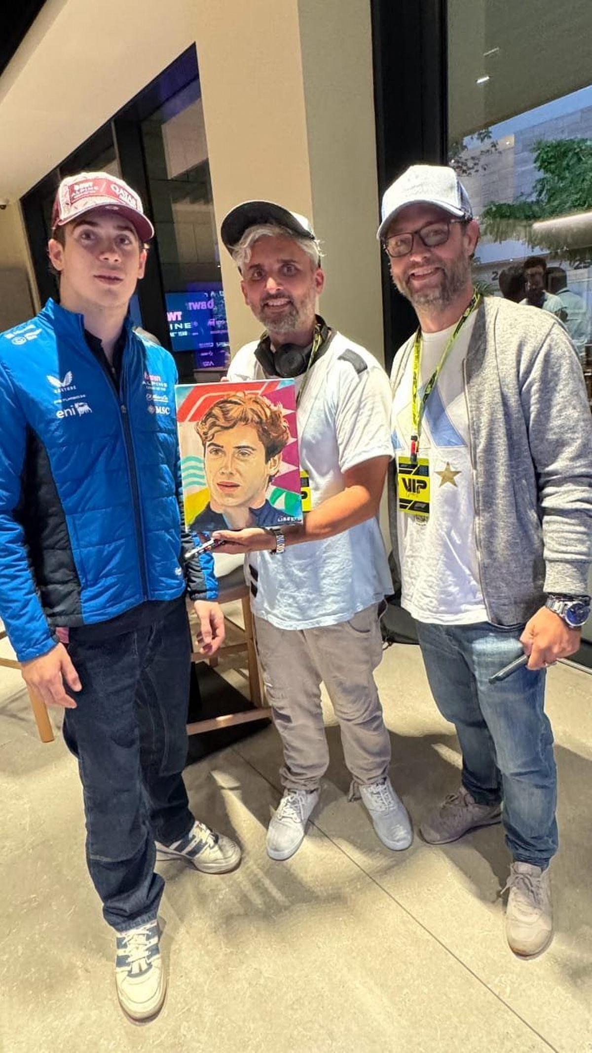 Colapinto retratado.