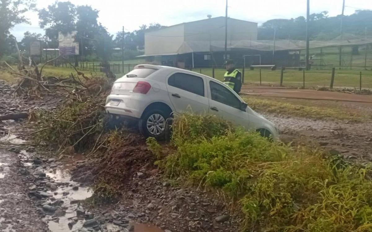 La localidad salteña de El Galpón, bajo agua.