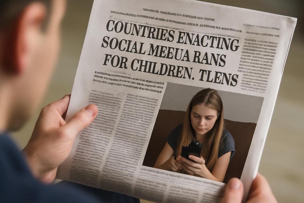 Imagen de un niño mirando redes sociales