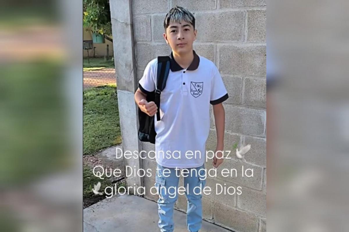 Despedida de los familiares de Ian en redes sociales.