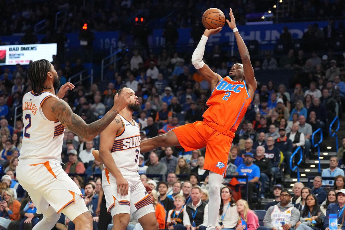 Thunder iguala el mejor inicio de 25 partidos en la NBA con paliza 138-89 sobre Suns