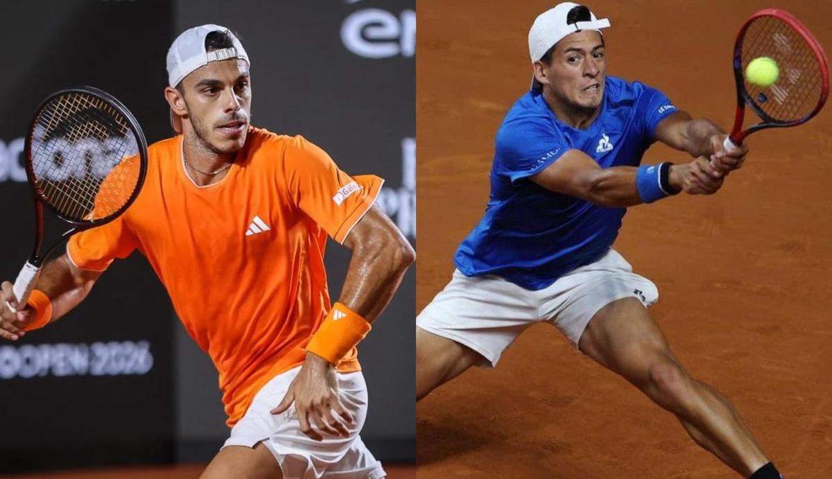 Cerúndolo y Báez quieren meterse en la final del ATP 250 de Santiago.