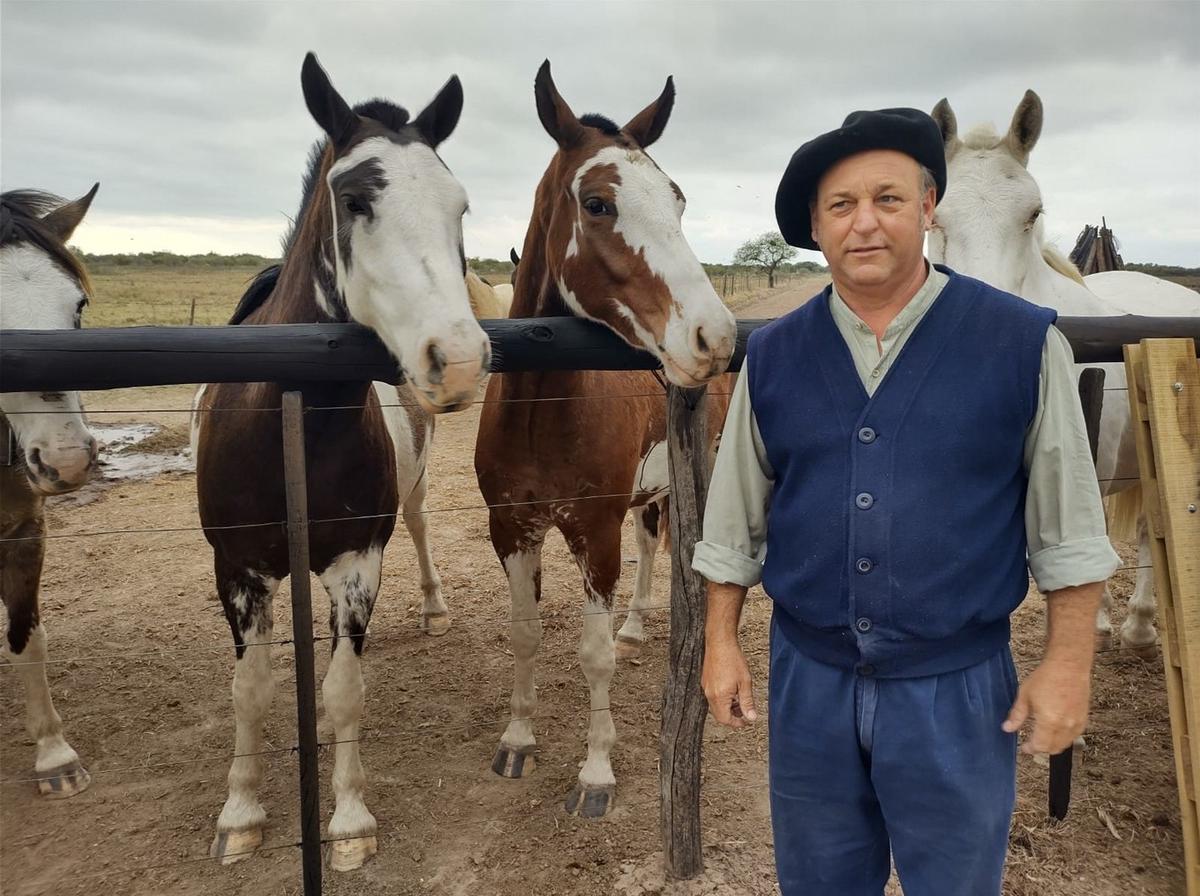 FOTO: 100% criollos. Raimondi trabaja para recuperar pelajes antiguos en sus caballos.