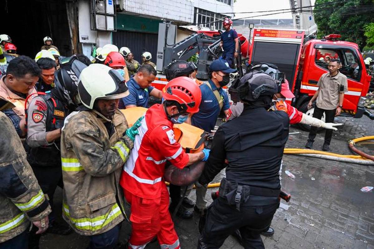 Incendio fatal en Yakarta.