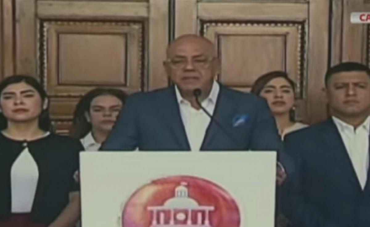 Jorge Rodríguez, presidente del Parlamento de Venezuela. (Foto: captura)