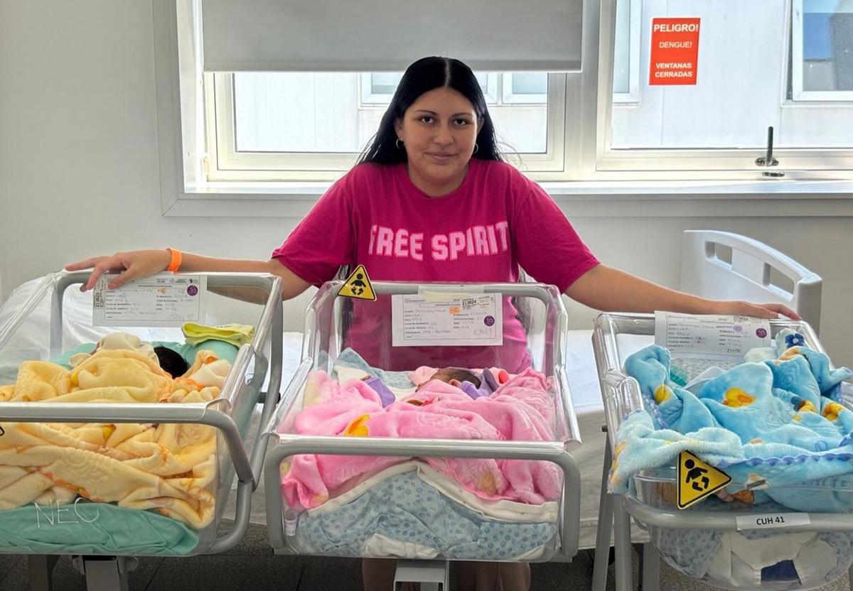 Nacieron trillizos en la Maternidad Provincial de Córdoba.