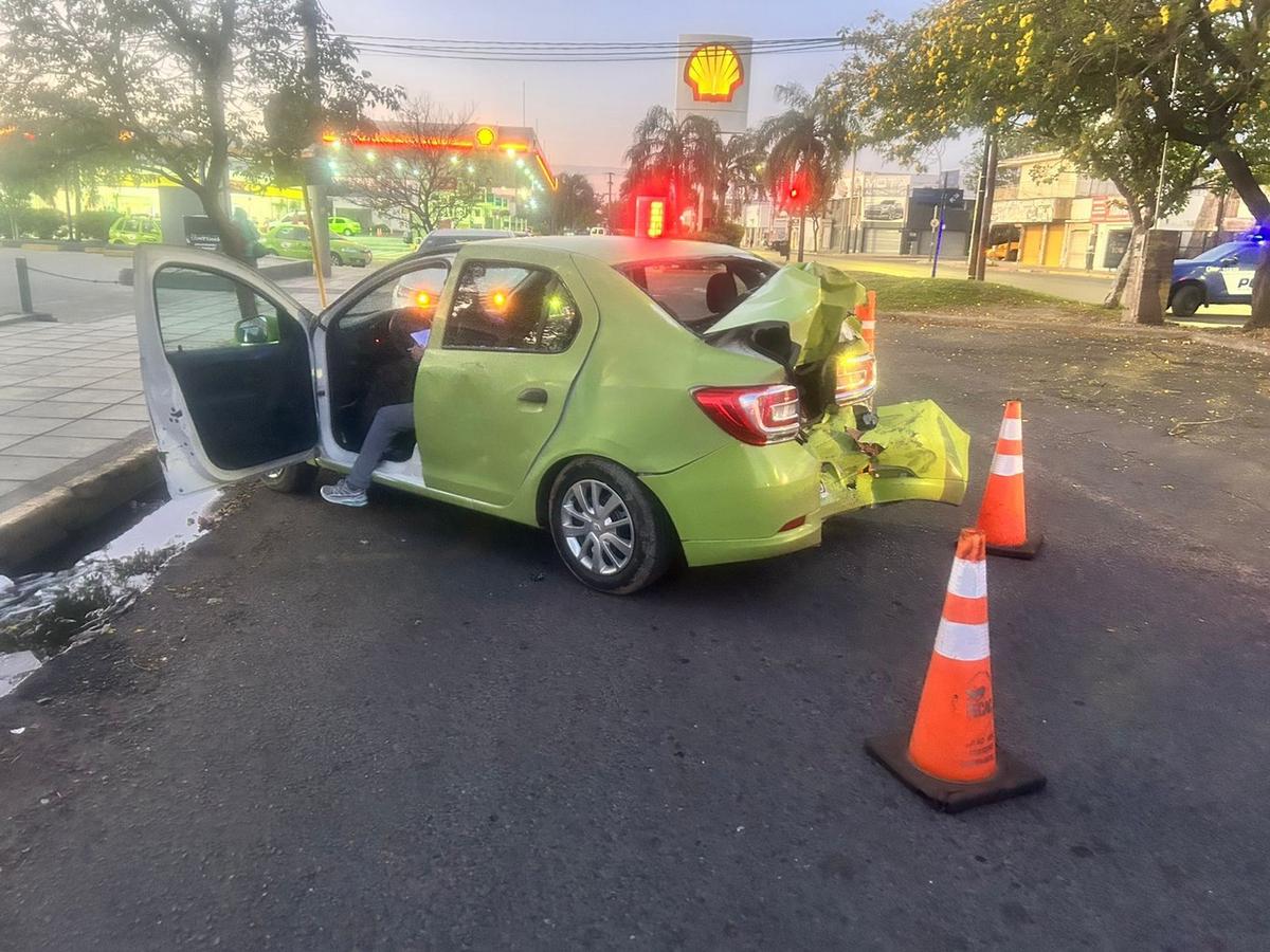 El choque ocurrió en Juan B. Justo y Góngora. (Foto: Lucía González/Cadena 3)