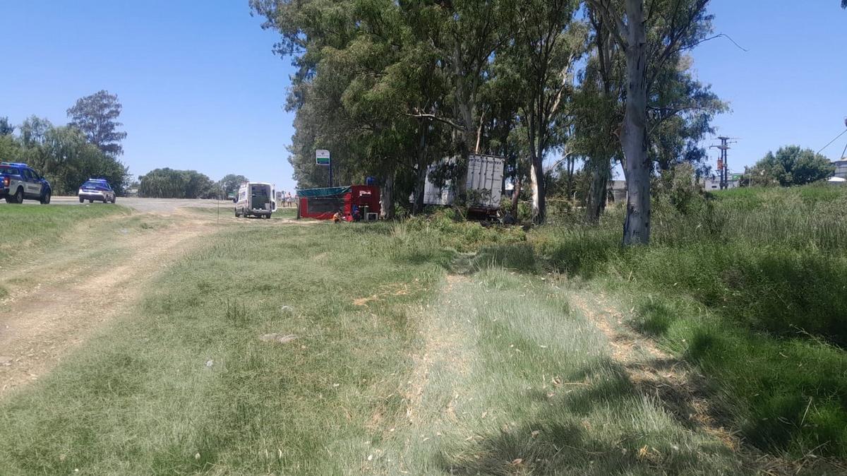 Camionero alcoholizado despistó en Ruta 7 y terminó internado en Laboulaye.