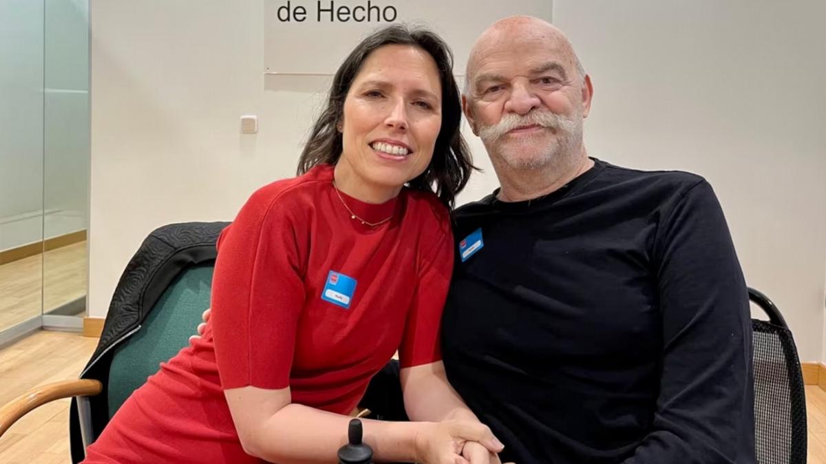 FOTO: Martín Caparrós y Marta Nebot (Foto: TN)