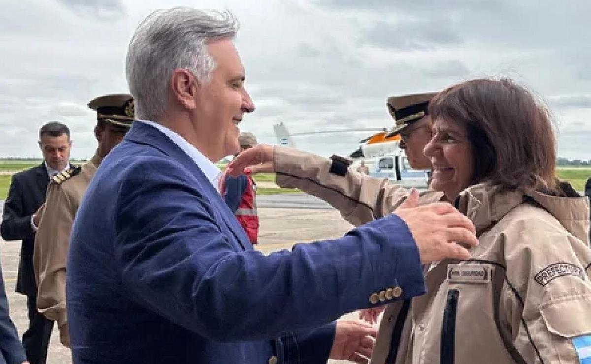 FOTO: Martín Llaryora junto a Patricia Bullrich. (Foto: archivo/Gob. de Córdoba)