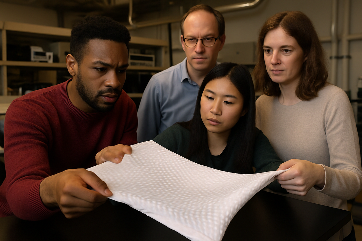 Innovador textil que ajusta su aerodinámica