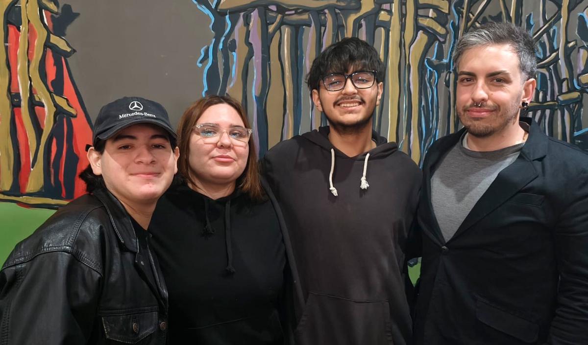 Parte del equipo de la Escuela Técnica Domingo F. Sarmiento de la ciudad de San Luis.