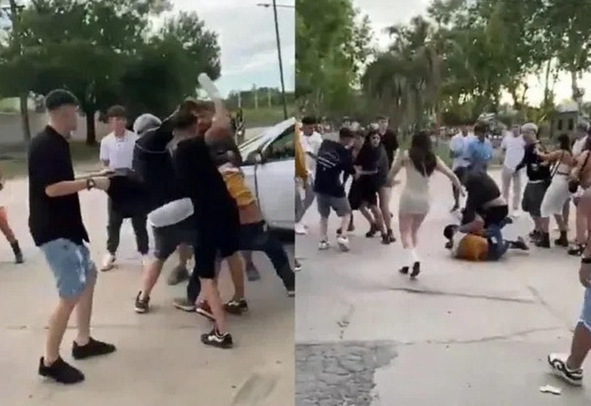 FOTO: Brutal pelea a salida de un boliche en Cañada de Gómez