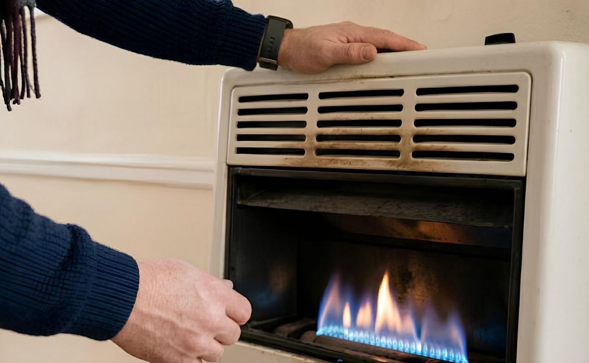 Consumo de gas natural en hogares.