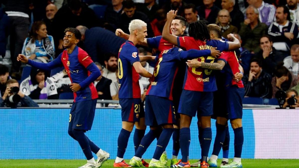 FOTO: Fetejo del Barcelona frente al Real Madrid