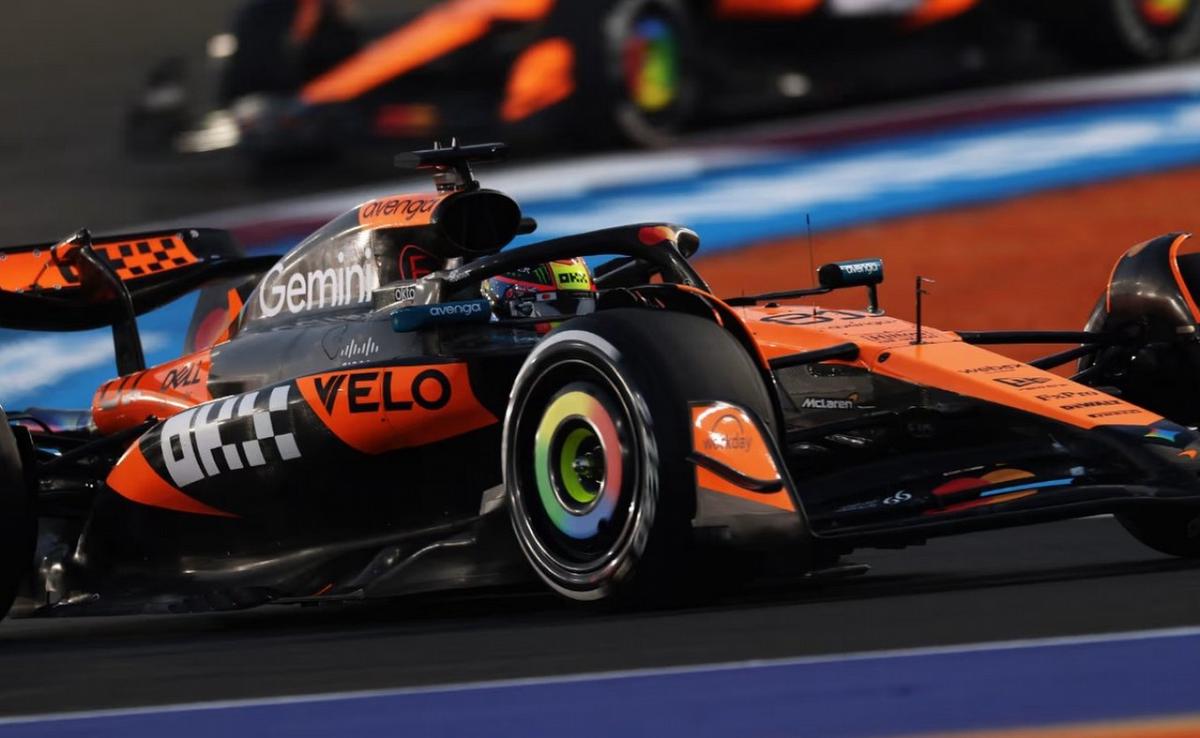 Piastri fue más rápido que Norris en el entrenamieno de Catar