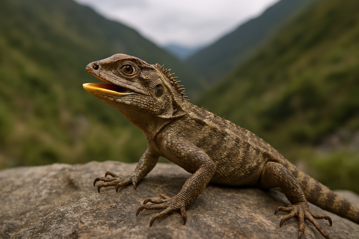 Nuevo lagarto de lengua dorada descubierto en China
