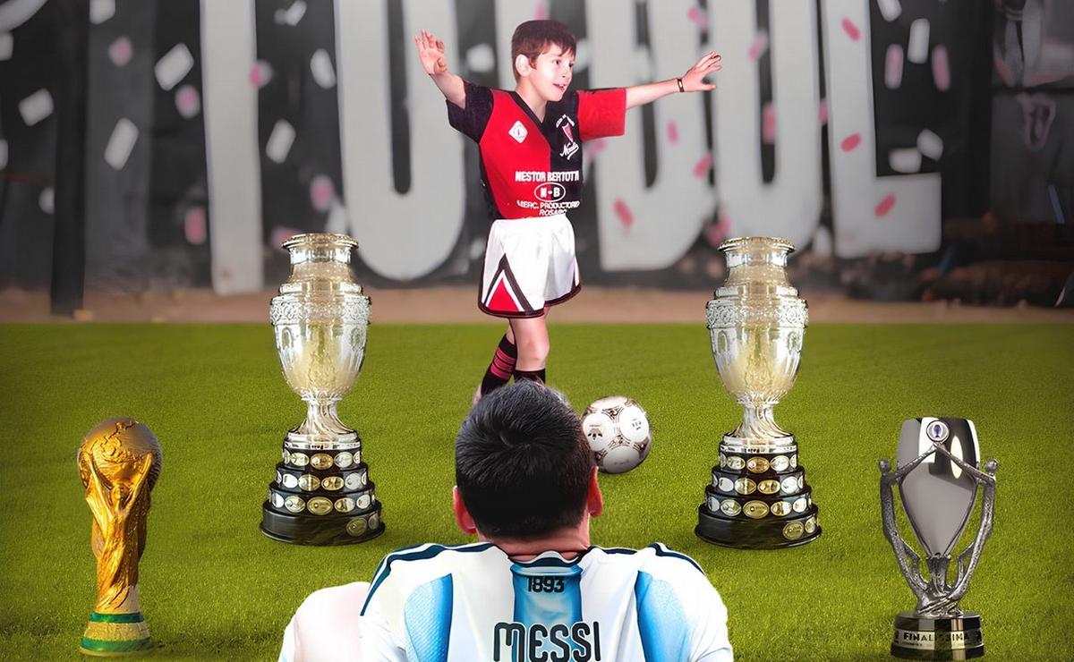 Publicación de Newell's sobre Messi.