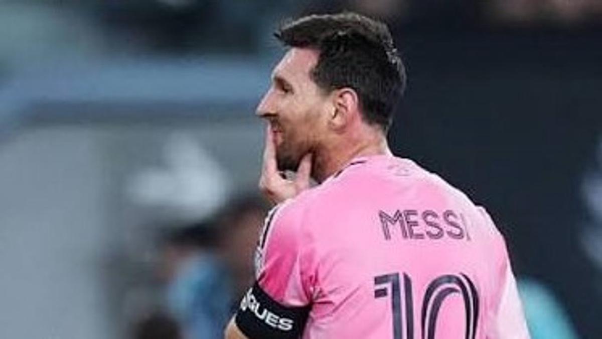Messi se lamenta tras la derrota.