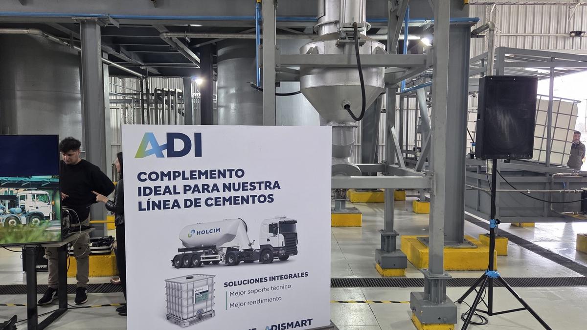 Holcim inauguró una planta de aditivos en Córdoba.