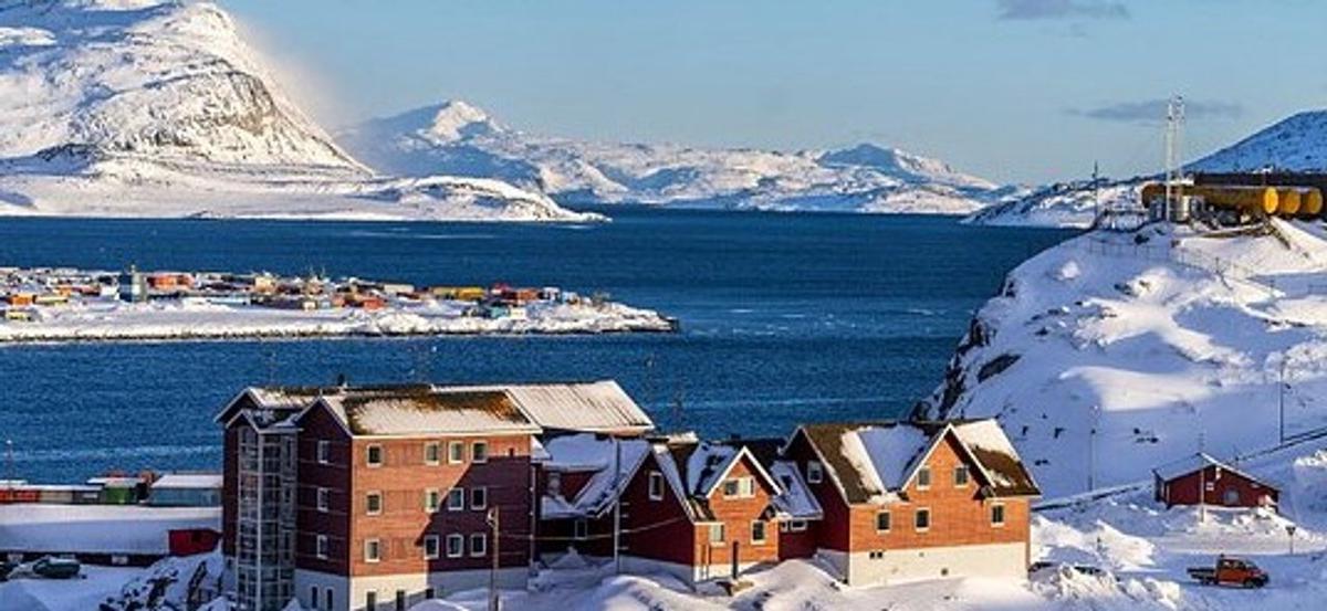 Una vista de Nuuk, la capital de Groenlandia.