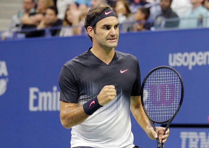 Roger Federer regresó al US Open con un partido de exhibición ante Andy Roddick