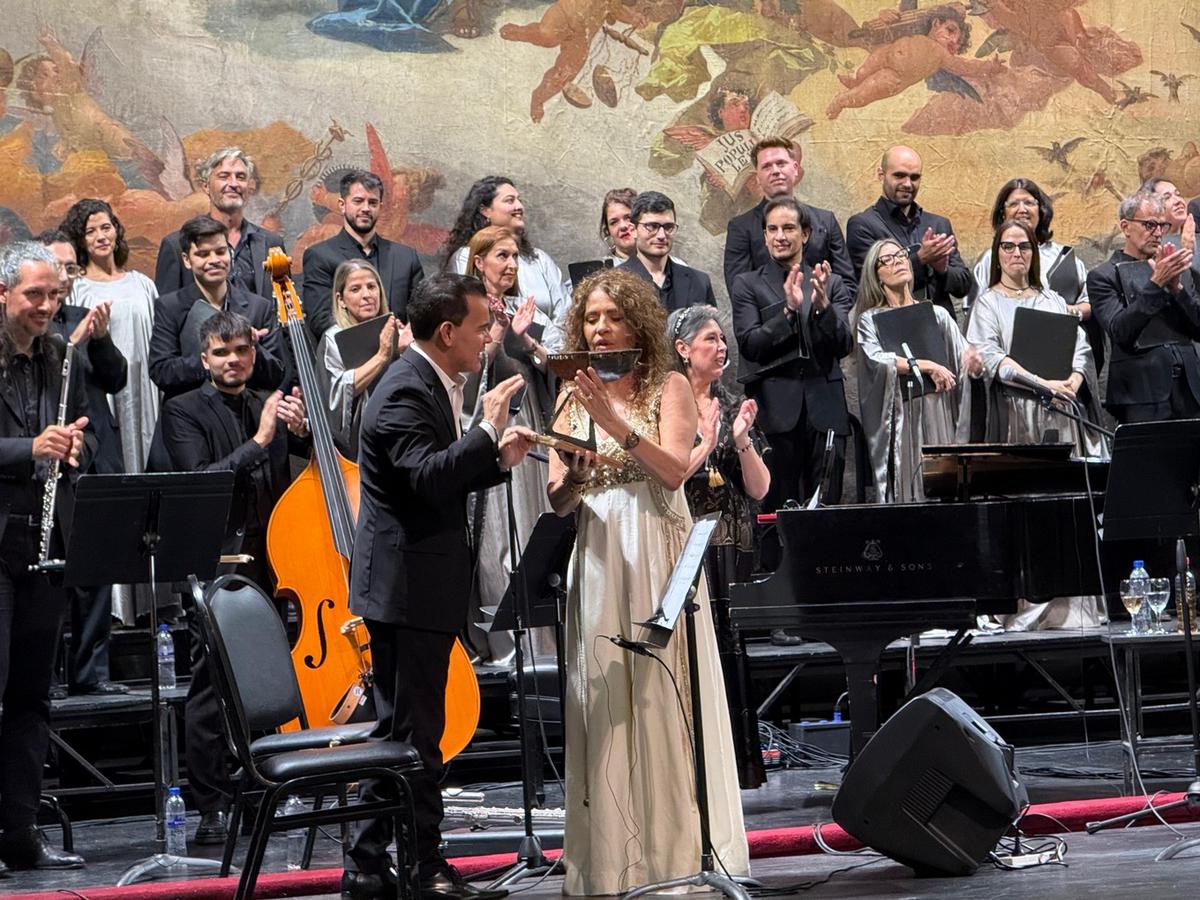 Patricia Sosa en un emocionante concierto en el Libertador. (Daniel Cáceres/C3).