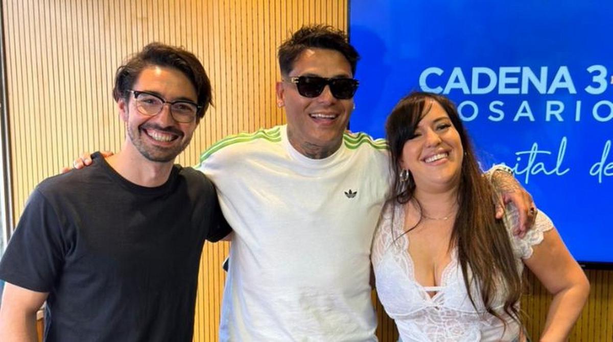 El cantante visitó los estudios de Cadena 3 Rosario