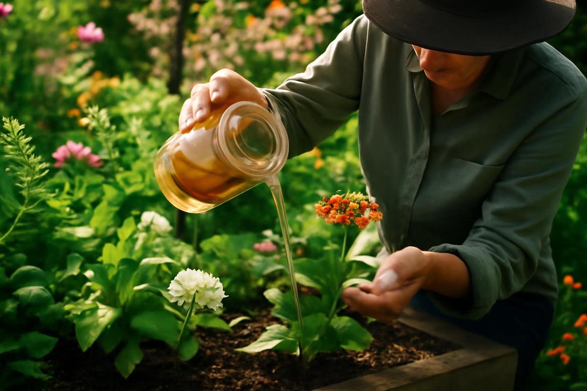El uso de agua de banana como fertilizante para plantas