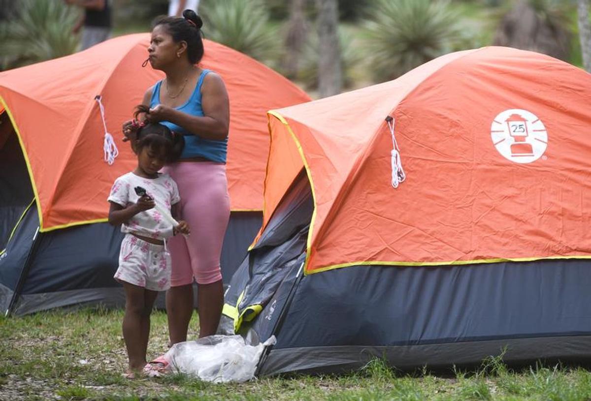 Personas ubicadas en refugios.