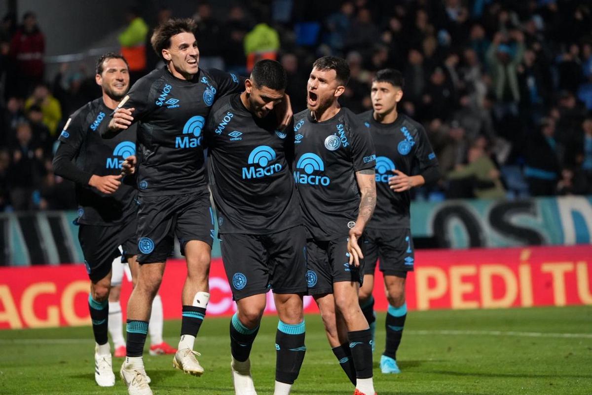 Passerini marcó el primer tanto de Belgrano. Foto: Daniel Cáceres/C3.