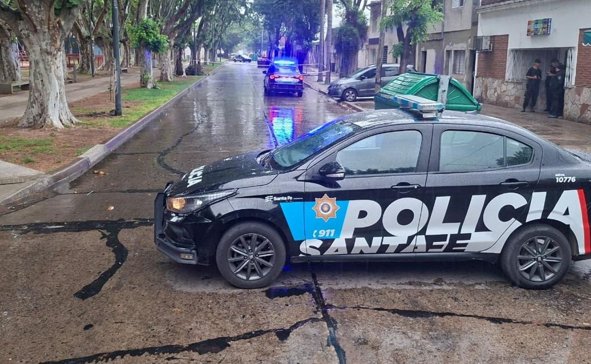 Presencia policial en la zona del hecho.