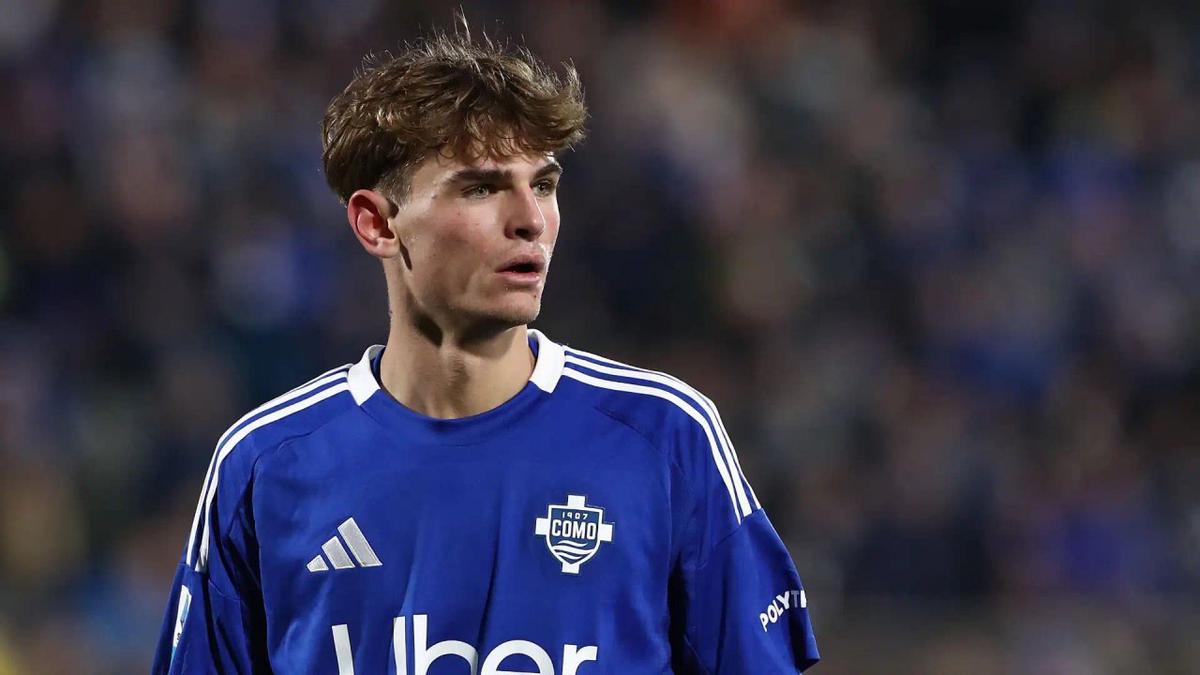 Nico Paz, una de las figuras del Como, nació en Italia pero representa a Argentina.