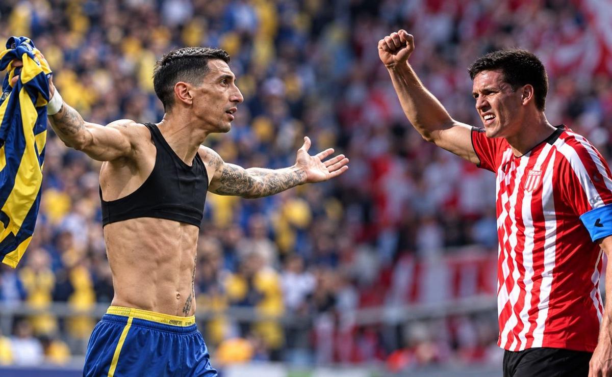 Ángel Di María y Guido Carrillo, las figuras de Central y Estudiantes.