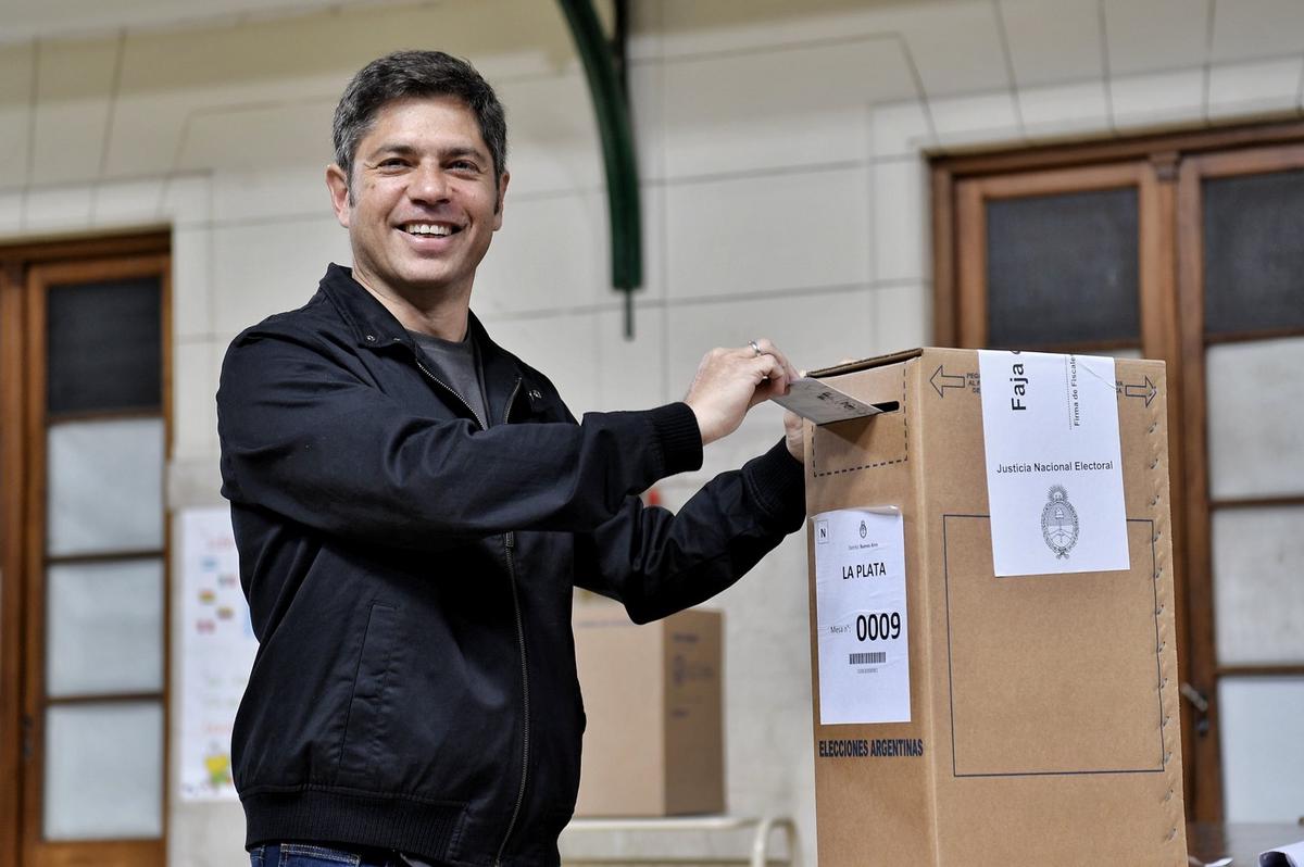 Axel Kicillof votó esta mañana.