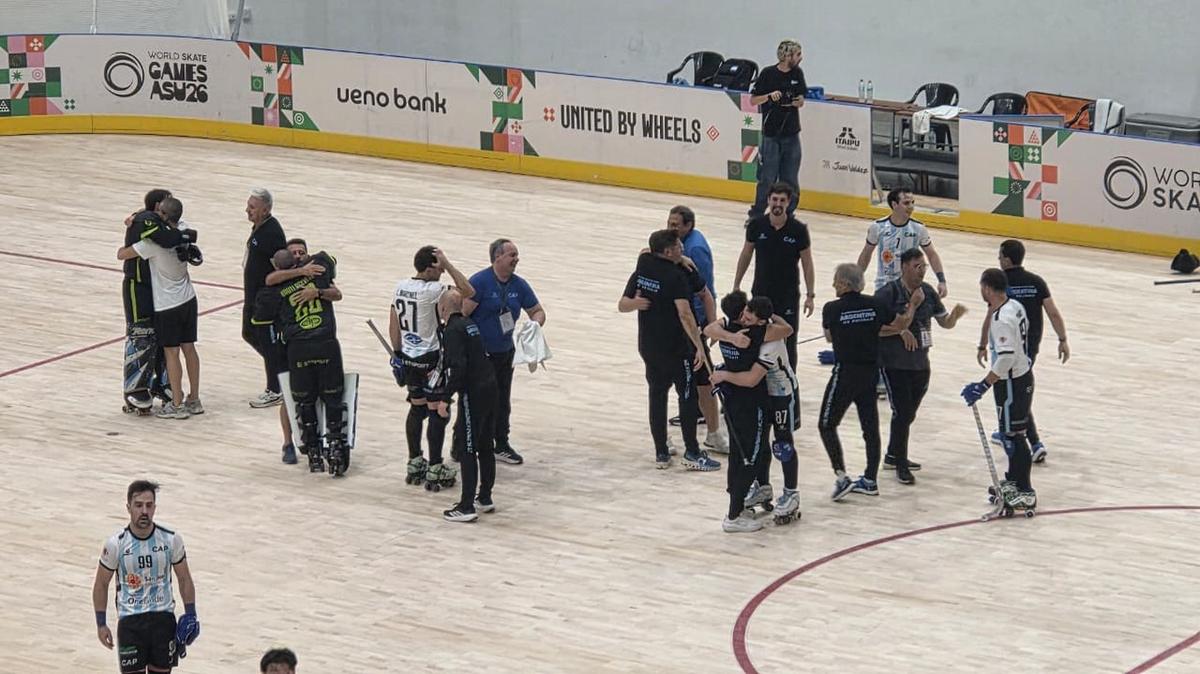 Argentina venció a España y pasó a la final del Mundial de Hockey sobre Patines.