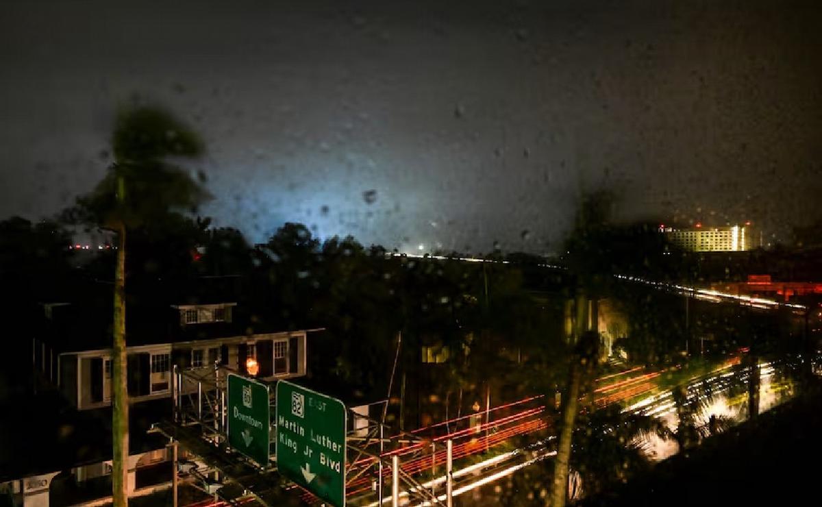 FOTO: El huracán Miltón tocó tierra en categoría 3 en Florida. (Foto: France 24/CNN/AP)