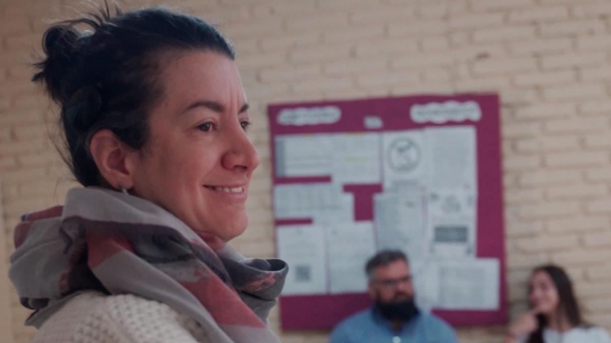 FOTO: Paula Fagnola, docente sorda de Lengua de Señas