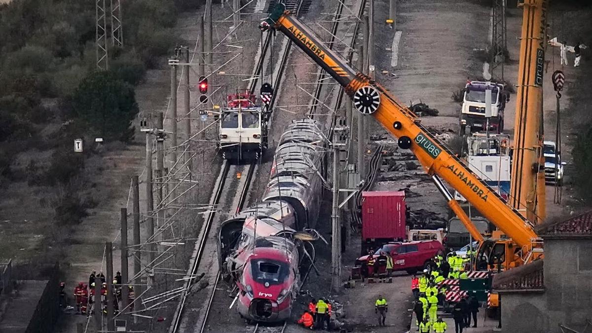 El choque de trenes que dejó un saldo de 45 víctimas fatales y decenas de heridos. Foto: Agencia NA/Redes.