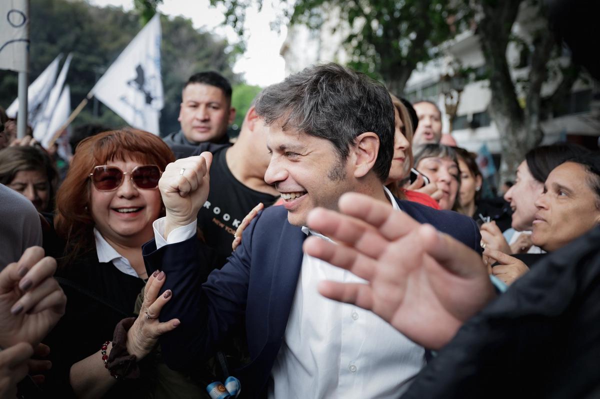 Axel Kicillof participó de la marcha universitaria.