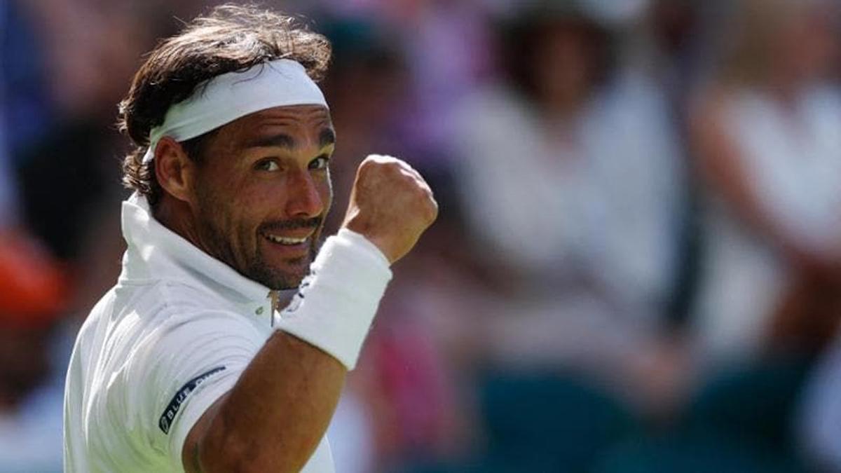 Fognini se despidió del tenis jugándole un partidazo a Alcaraz en Wimbledon.