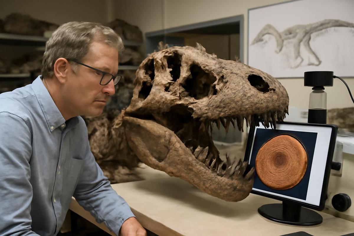 El T. rex tardó 40 años en alcanzar su tamaño completo