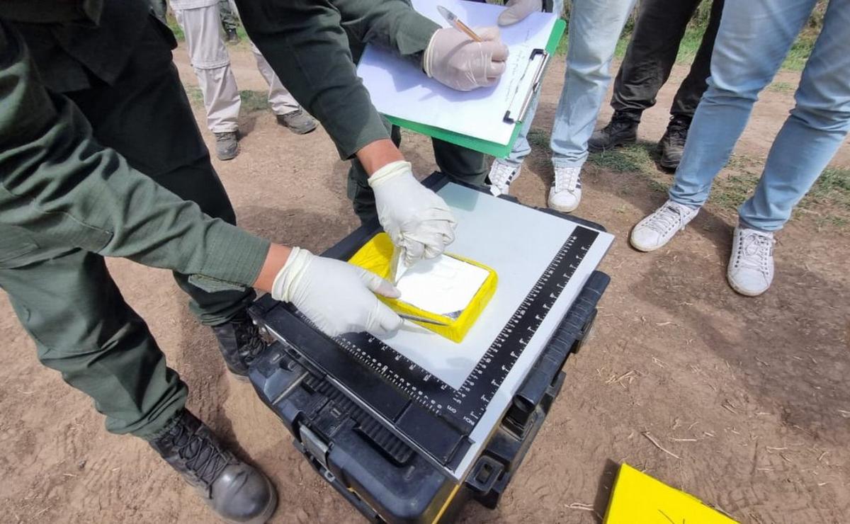 La droga secuestrada.