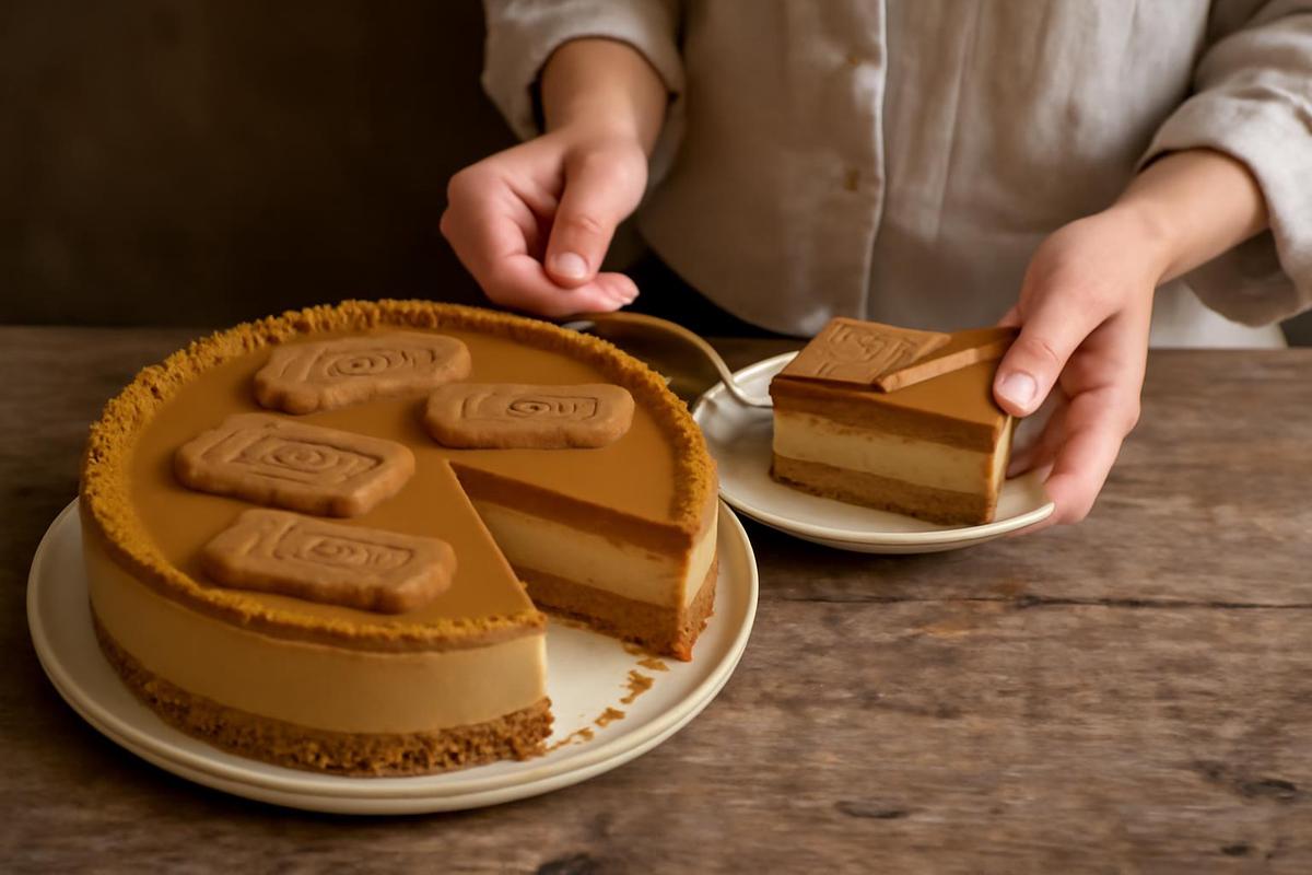 Deliciosa tarta Lotus sin horno
