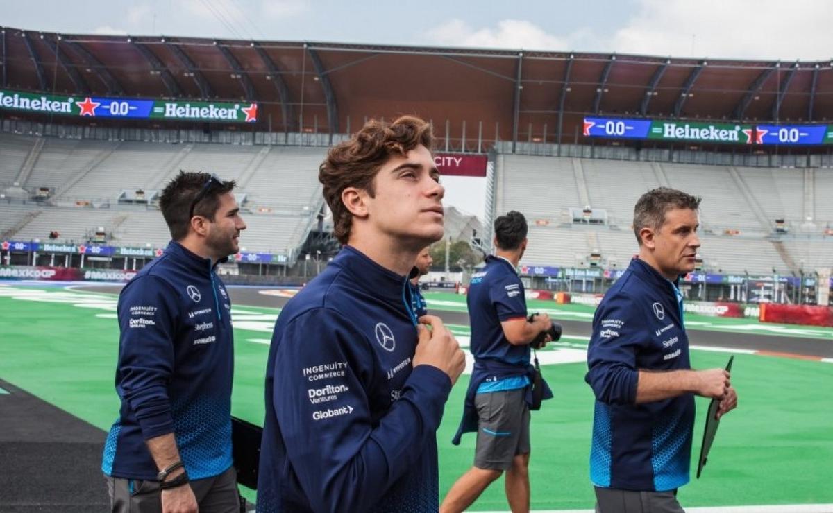 FOTO: Franco en la recorrida del circuito en el 'Foro Sol' del circuito mexicano