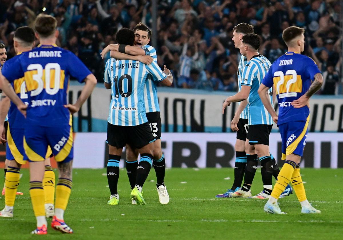 FOTO: Racing le ganó a Boca de local en el 