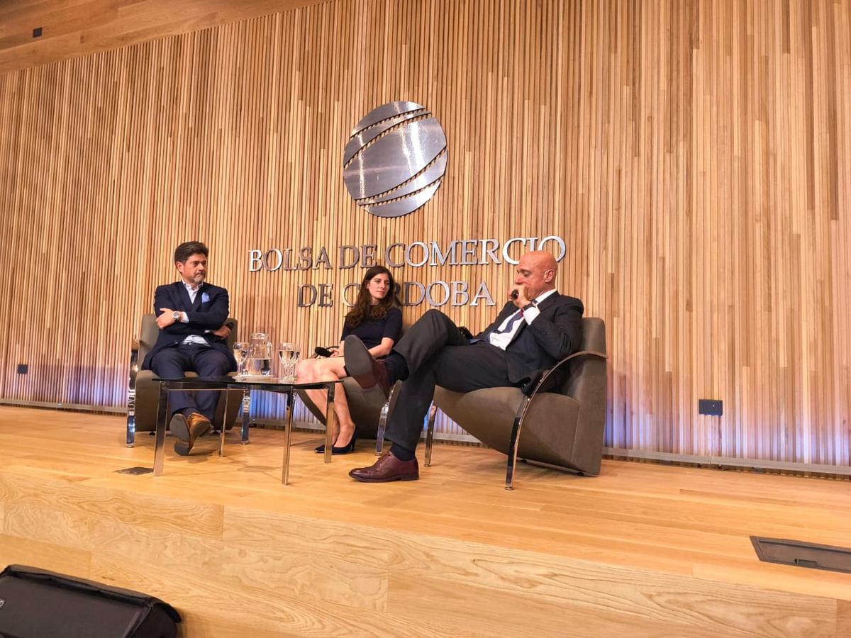 Carlos Pagni en La Bolsa de Comercio de Córdoba.