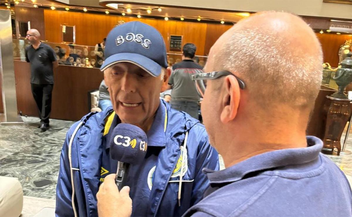 Miguel Russo junto a Marcelo Lamberti.