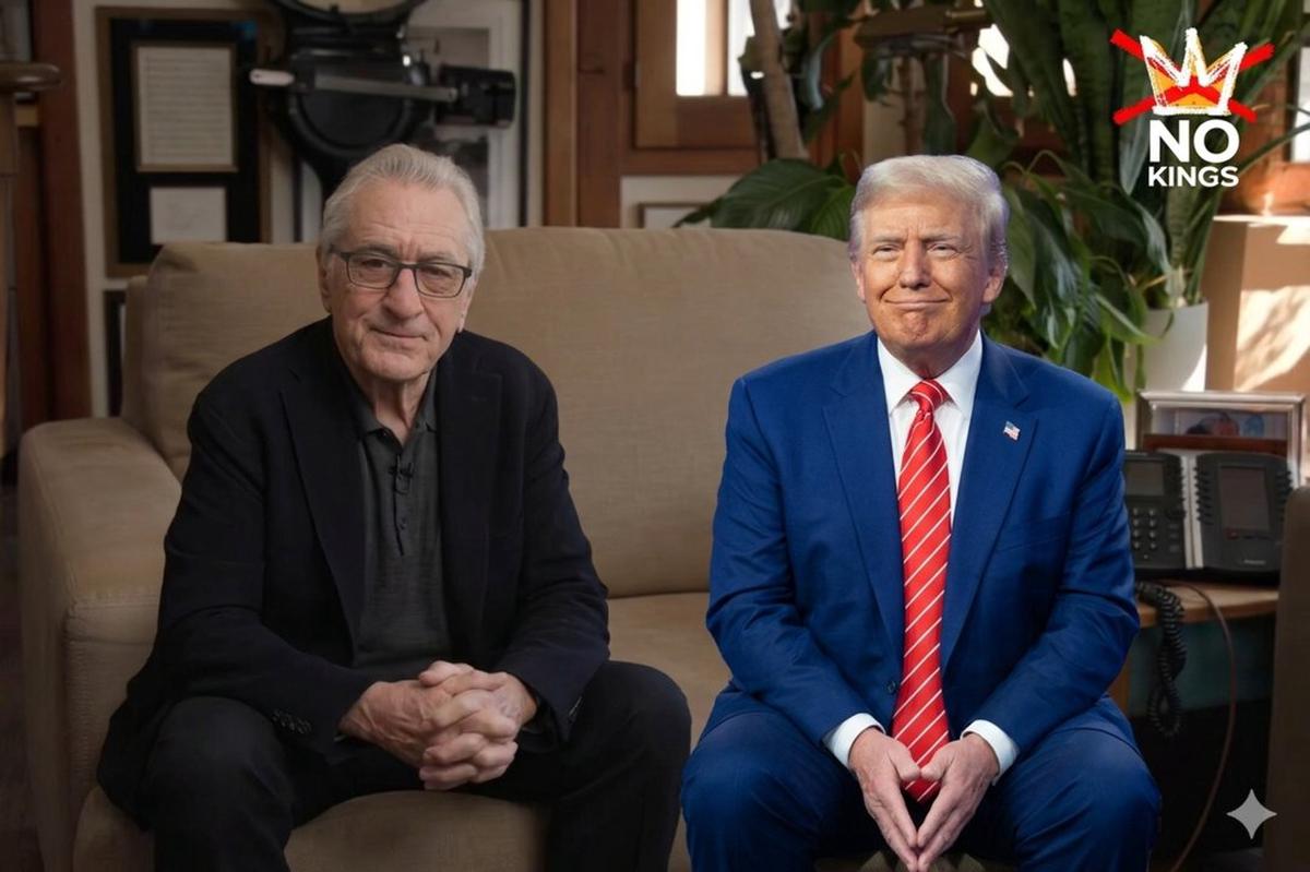 De Niro duro contra Trump. Foto: Agencia NA /con IA.