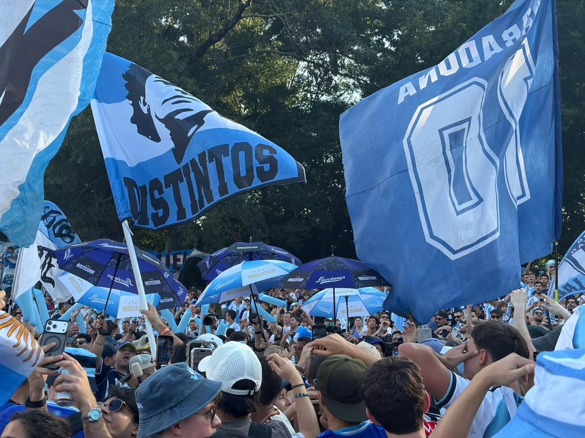 Banderazo argentino en Atlanta.